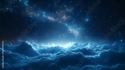 The stars in the night sky and the Milky Way
