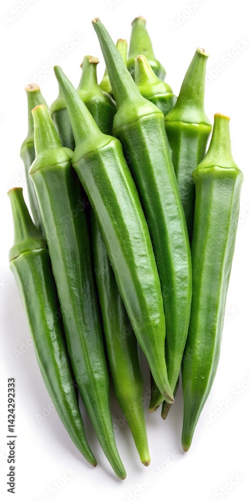 Obraz premium fresh green okra