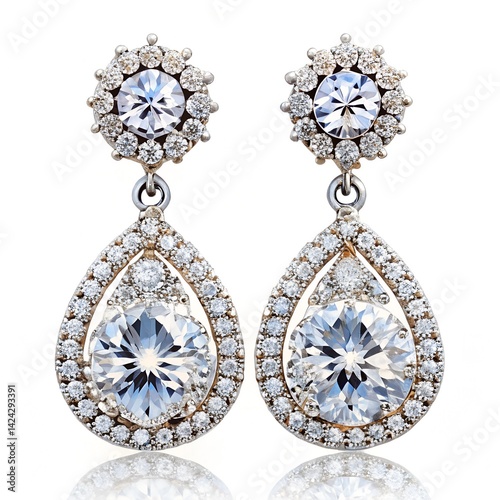 set of diamonds earrings