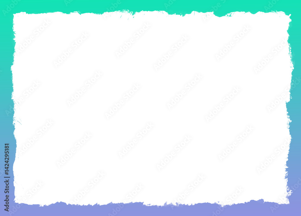 Fototapeta premium Distressed Grunge Brush Frame for Artistic Projects