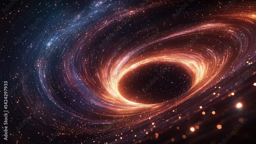 Galactic Swirl: A Cosmic Journey through a Vibrant Nebula and an Energetic Wormhole Galactic Swirl: A Cosmic Journey through a Vibrant Nebula and an Energetic Wormhole