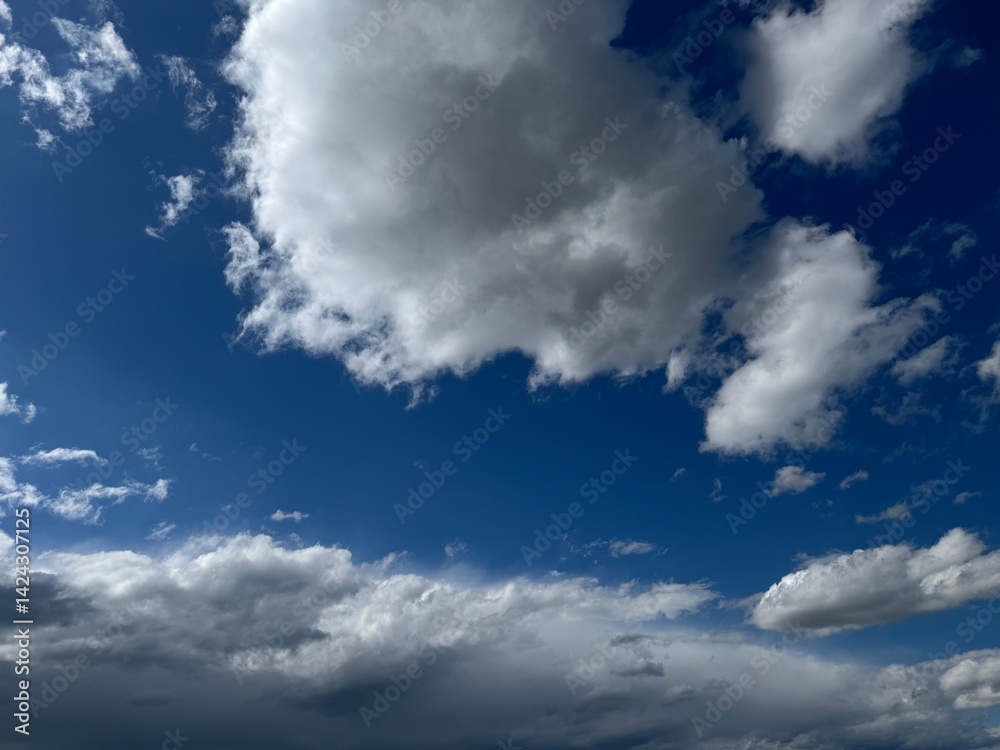 Obraz premium blue sky with clouds