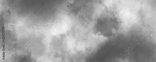 Light abstract seamless grunge paper gray on white dramatic smoke smoky illustration. Abstract gray sky with black and white cloud textured background. abstract powder water spray on what canvas.