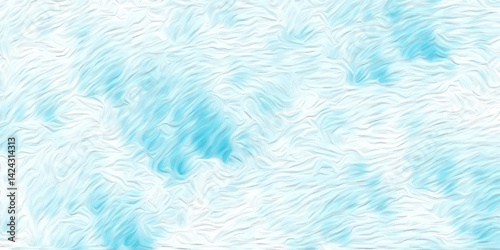 Abstract Light Blue and White Textured Background. A tranquil and elegant vector illustration featuring soft, swirling patterns reminiscent of delicate brushstrokes. 