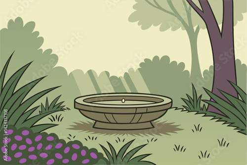 Elegant Garden Fountain with Cascading Water Tranquil Outdoor Decor Feature