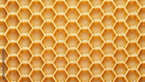 Obraz na płótnie Honeycomb pattern close-up natural golden texture w salonie