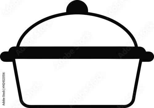 Outline icon of Casserole Dish Silhouette