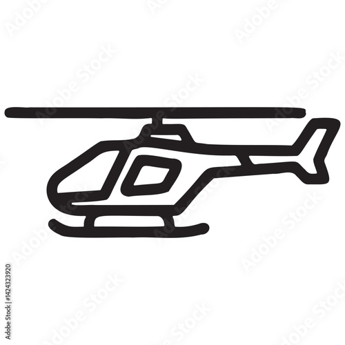 vector illustration of an helicopter