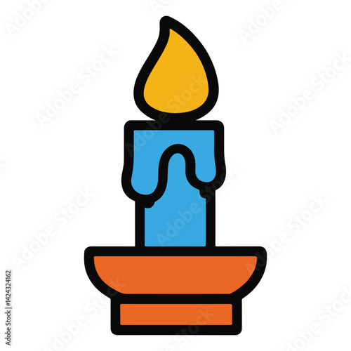 candle vector illustration