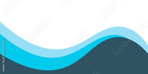 Abstract Wave Pattern in Blue Tones for Background and Design. Vector EPS 10