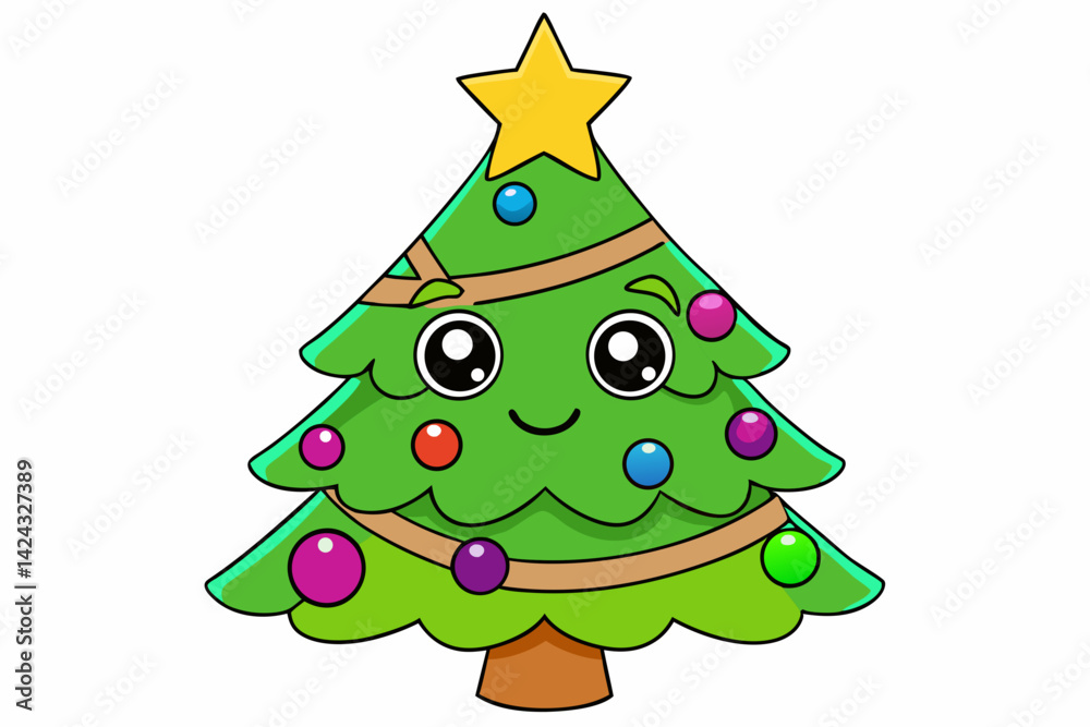 Christmas tree vector illustration Christmas tree vector illustration