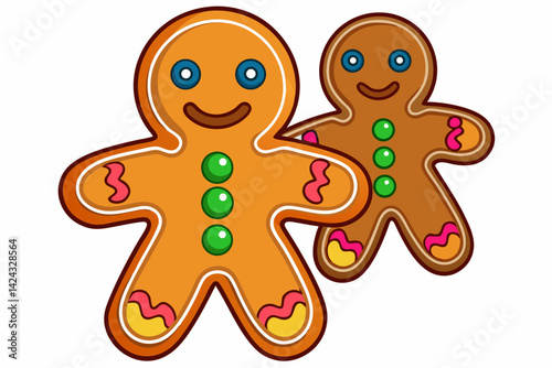 gingerbread cookies vector