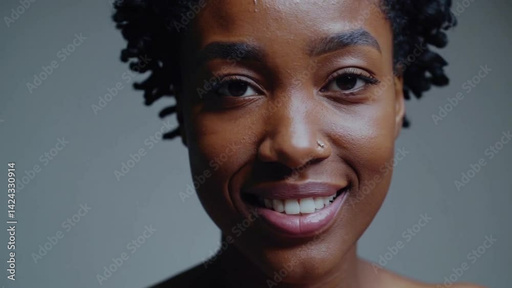 Radiant expressions of joy and confidence in a natural portrait sequence.