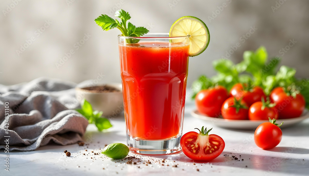 tomato juice and fresh tomatoes tomato juice and fresh tomatoes