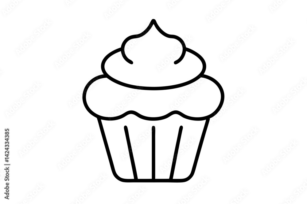 Cupcake Icon - Simple Line Art Vector
Cute Cupcake Icon – Minimal Line Art Dessert Vector
Cupcake Icon - Simple Line Art Vector
Cute Cupcake Icon – Minimal Line Art Dessert Vector