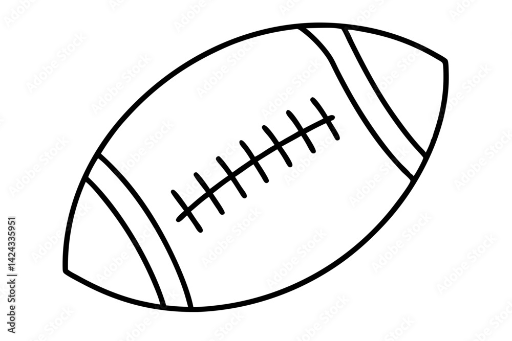 Football Icon - Simple Line Art Vector
Football Icon - Simple Line Art Vector