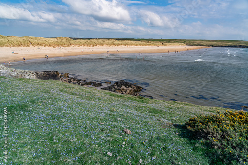 walking around Abberfraw a small coastal viale on Anglesey photo