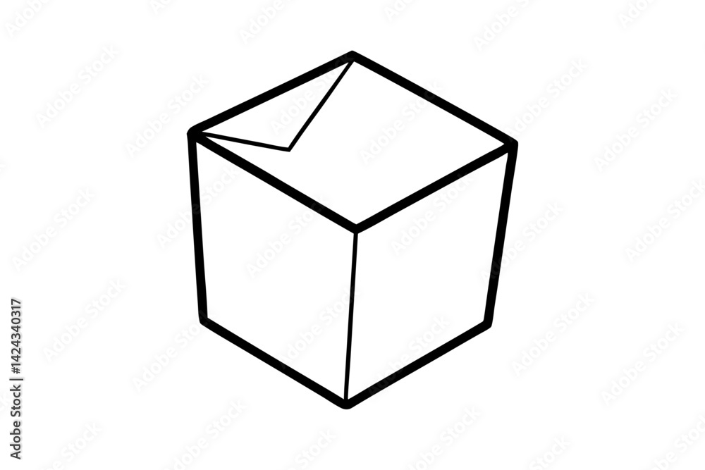 Ice Cube Icon - Simple Line Art Vector
Ice Cube Icon - Simple Line Art Vector