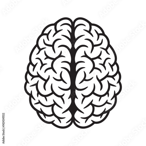 Brain Logo Design, Silhouette Brain Logo Design Vector, Unique and Professional Brain Logo Design