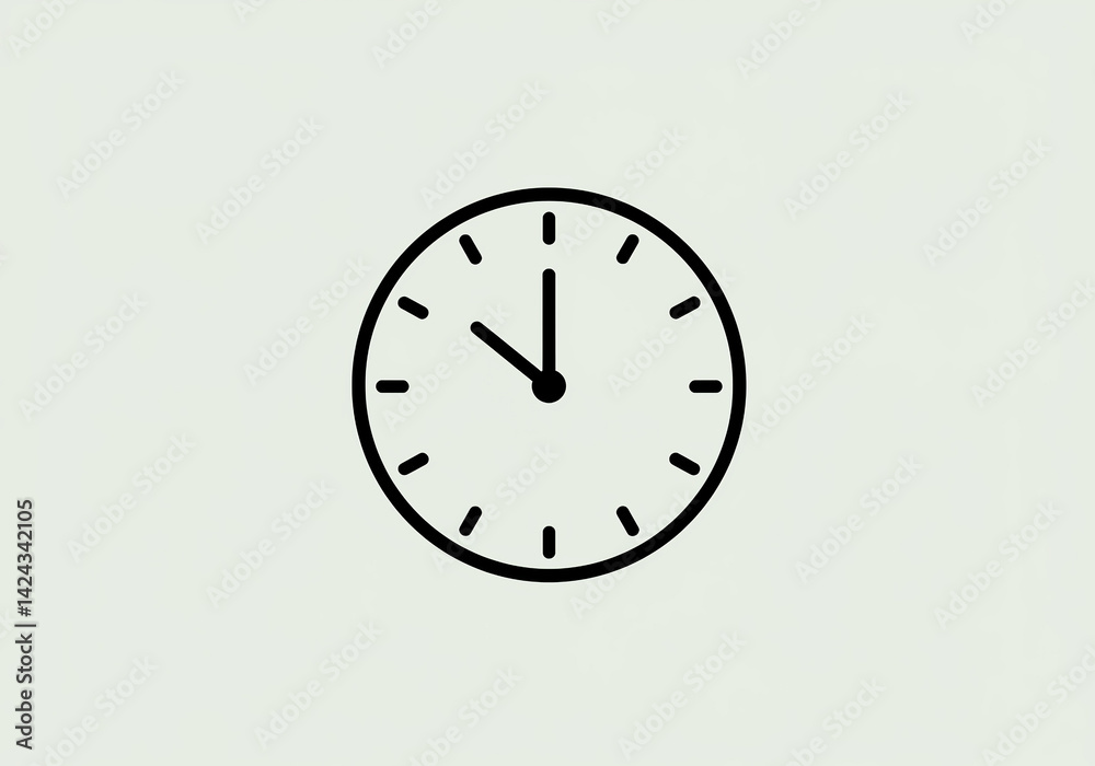 black clock symbol for time management productivity deadlines symbol black clock symbol for time management productivity deadlines symbol