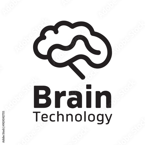 Brain Logo Design, Silhouette Brain Logo Design Vector, Unique and Professional Brain Logo Design