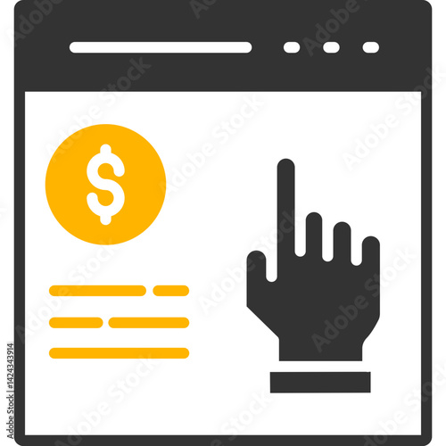 Ppc vector icon in color Style 