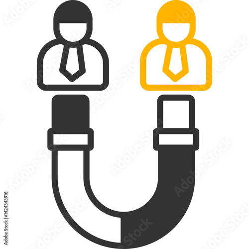 Lead generation vector icon in color Style 
