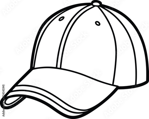 A baseball cap silhouette