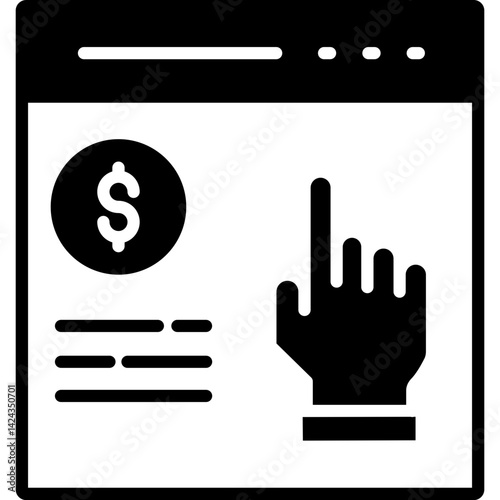 Ppc Vector icon in Glyph Style