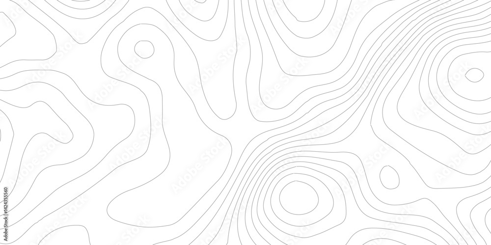 Topographic map patterns, topography line map.Topography Wavy Lines Pattern Modern Wide Abstraction,geography contour map linear background vector illustration,