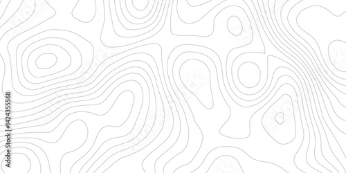 Topographic map patterns, topography line map.Topography Wavy Lines Pattern Modern Wide Abstraction,geography contour map linear background vector illustration,