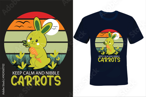 Keep Calm and nibble carrots-funny art