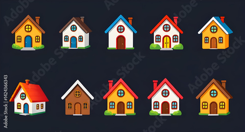 home icon set