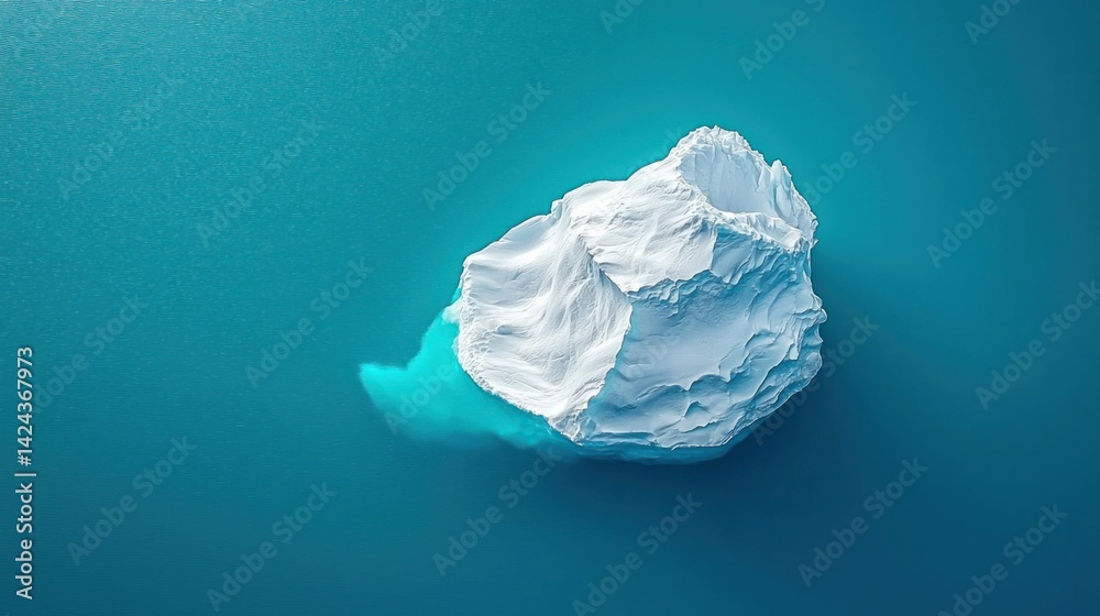 Fototapeta premium Iceberg in turquoise water