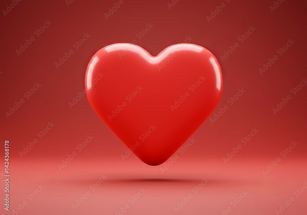 Healthcare and support icon with red heart for campaigns Healthcare and support icon with red heart for campaigns