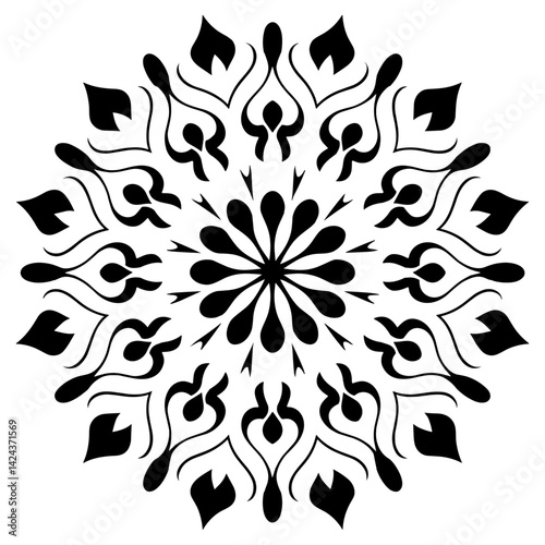 Amazing black white vector mandalas in different themes in oriental and western style.