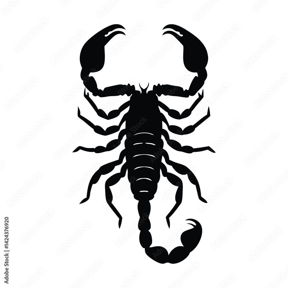 Fototapeta premium scorpion silhouette vector