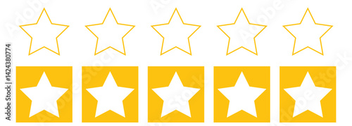 Product review stars for business
