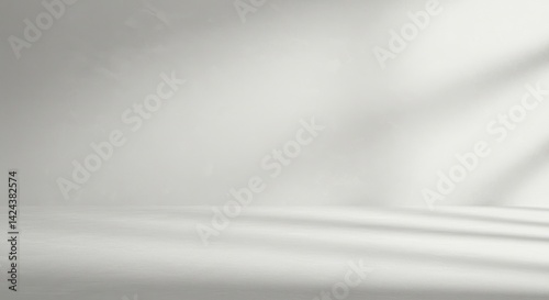 Subtle light and shadow abstract gray background minimalist design