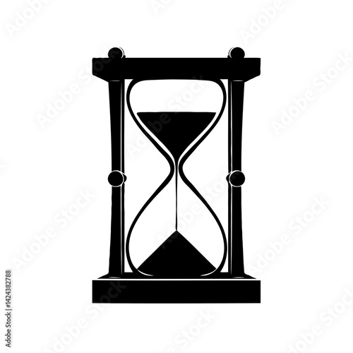 Vector of a classic hourglass silhouette