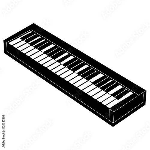 piano keys vector illustration