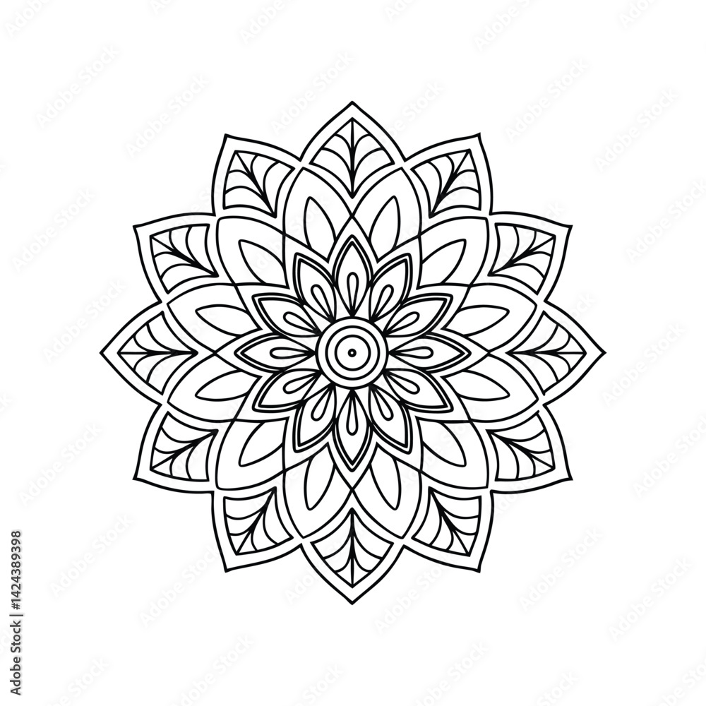 vector illustration of a mandala vector illustration of a mandala