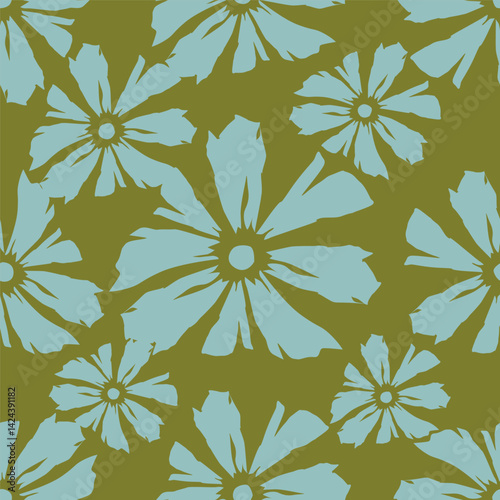 Vintage seamless floral pattern. Liberty style background of small mauve and lilac flowers. Small flowers scattered over a white background. Stock for printing on surfaces