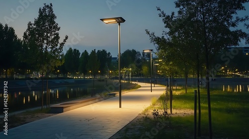 Designing Public Parks with Solar-Powered Lighting for Sustainable Urban Environments