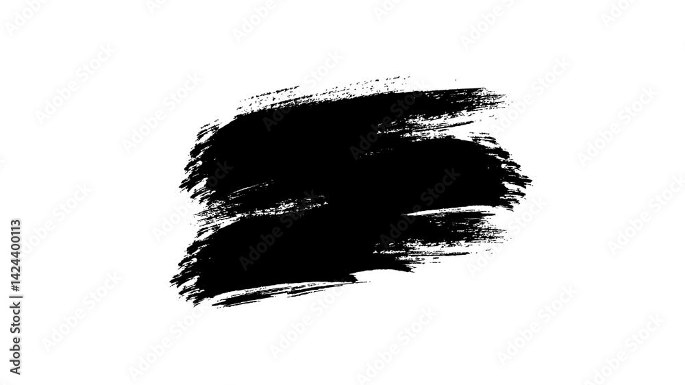 Hand-drawn grunge brush texture, Paint the black brush background and your text with an alpha channel. Watercolor Retro art Vintage Abstract background.	
