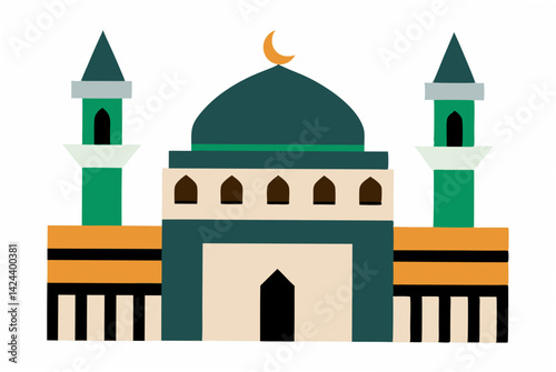 taj mahal vector illustration