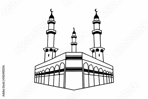 silhouette of mosque