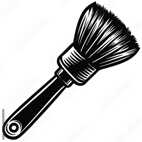 hair brush isolated on white