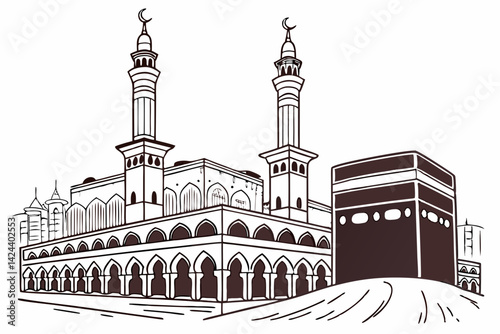 vector illustration of church
