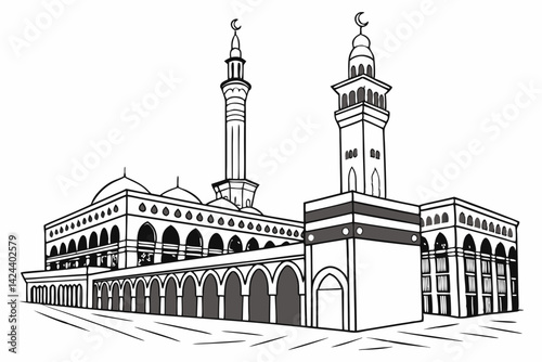 taj mahal vector illustration